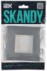 Рамка 1-постовая IEK Skandy SK-M12-K03 серый фото 5