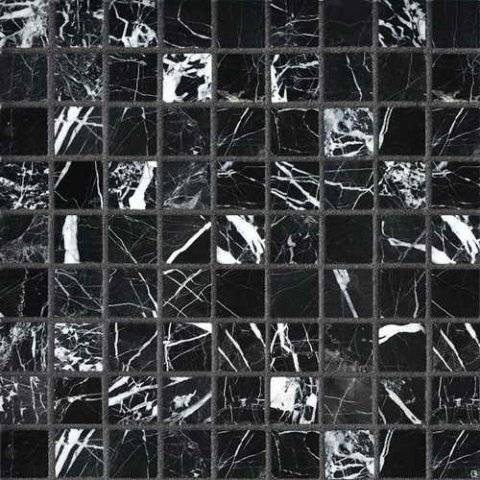 Мозаика Orro Mosaic Stone Nero Marquina Pol. (3x3) 30.5x30.5