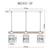 Подвесной светильник MyFar Olivia MR1831-3P фото 2