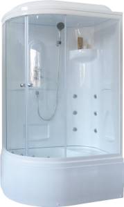 Душевая кабина Royal Bath BK RB8120BK2-T-R с высоким поддоном, с сиденьем