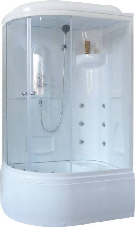 Душевая кабина Royal Bath BK RB8120BK2-T-R с высоким поддоном, с сиденьем