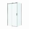 Душевой уголок BelBagno SOFT_CLOSE-2-AH-1-110/80-C-GM профиль оружейная сталь, стекло прозрачное, 110x80x200