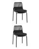 Стул с подушкой Stool Group Louran D-012S black X2 Чёрный 2 шт.