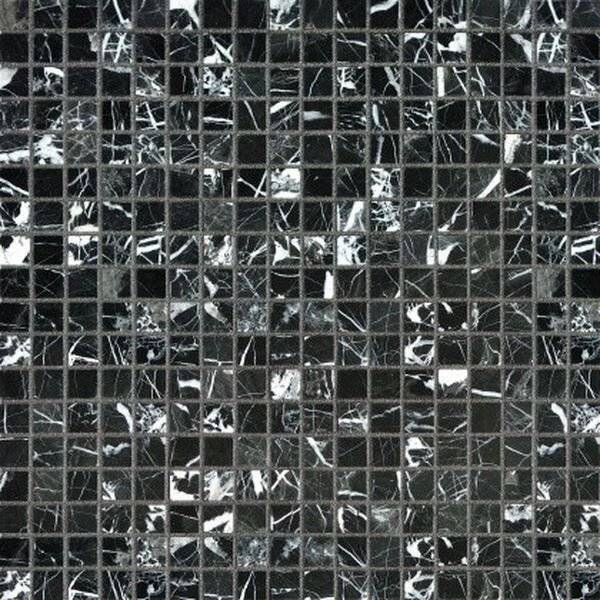 Мозаика Orro Mosaic Stone Nero Marquina Pol. (1.5x1.5) 30.5x30.5