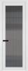 Межкомнатная дверь Profil Doors 1 AGP цвет профиля Вайт, стекло безопасное 6 мм мору тонированное 700x2000