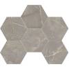Мозаика Estima Bernini 67343 Mosaic/BR03_PS/25x28,5/Hexagon Hexagon Grey полированная 25x28.5