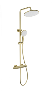 Душевая стойка Wonzon & Woghand WW-B3045-A-BG с термостатом, золото