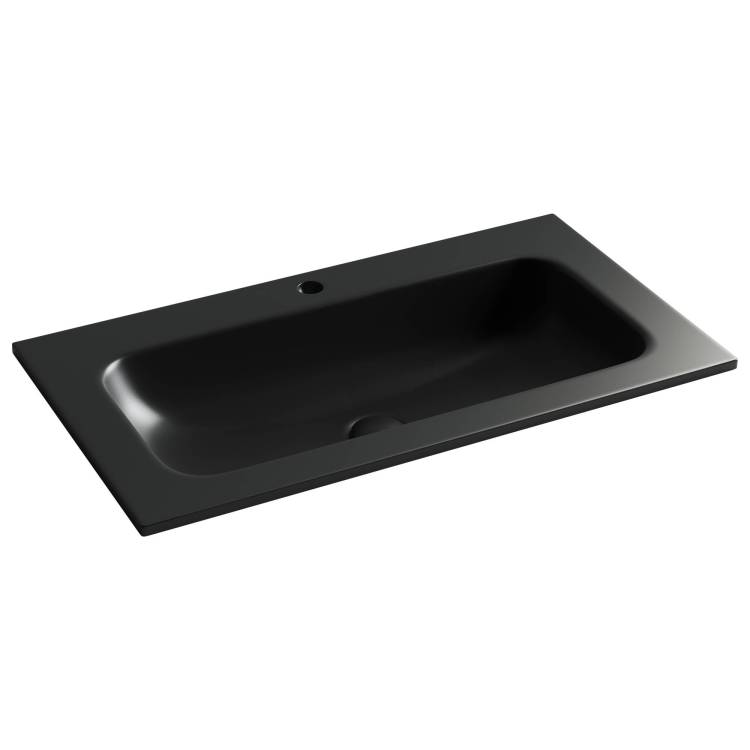 Раковина Ceramica Nova Grace CN7012MB 80 см, черная матовая