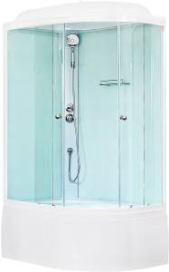 Душевая кабина Royal Bath BK RB8120BK5-WT-R с высоким поддоном, с сиденьем