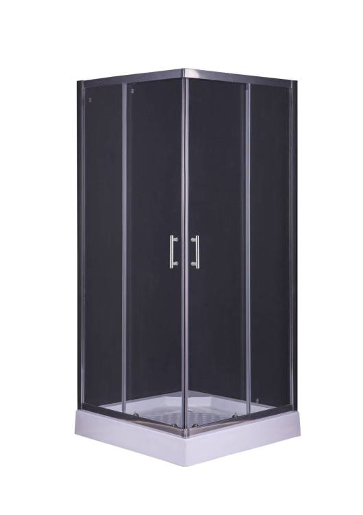 Душевой уголок Taliente TA-10102-1CP профиль хром, стекло прозрачное, 100x100x195