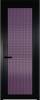 Межкомнатная дверь Profil Doors 1 AGP цвет профиля Черный, стекло безопасное 6 мм мору фиолетовое 700x2000