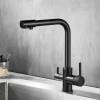 Смеситель для кухни Boch Mann Laura B BM10424 с краном под фильтр, черный фото 2