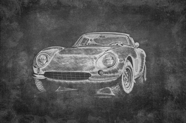 3D Фотообои Artegrafico «Авто мелом» PD-002 песок