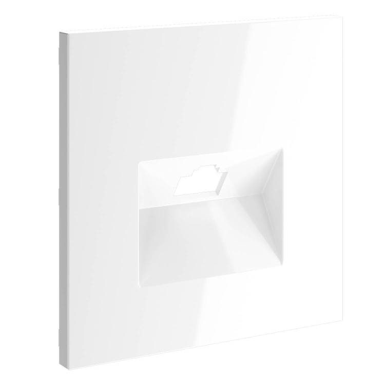 Лицевая панель для компьютерной розетки RJ-45 Voltum S70 VLS001301 белый