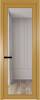 Межкомнатная дверь Profil Doors 1 AGP цвет профиля Золото, стекло безопасное 6 мм ромб серебро 600x2000