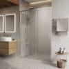 Душевая дверь в нишу Belbagno LUCE-BF-1-140-C-Cr профиль хром, стекло прозрачное, 140x195