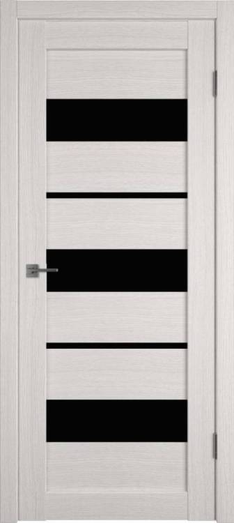 Межкомнатная дверь Владимирская Фабрика Дверей Atum 23 Bianco стекло Black Gloss 900x2000