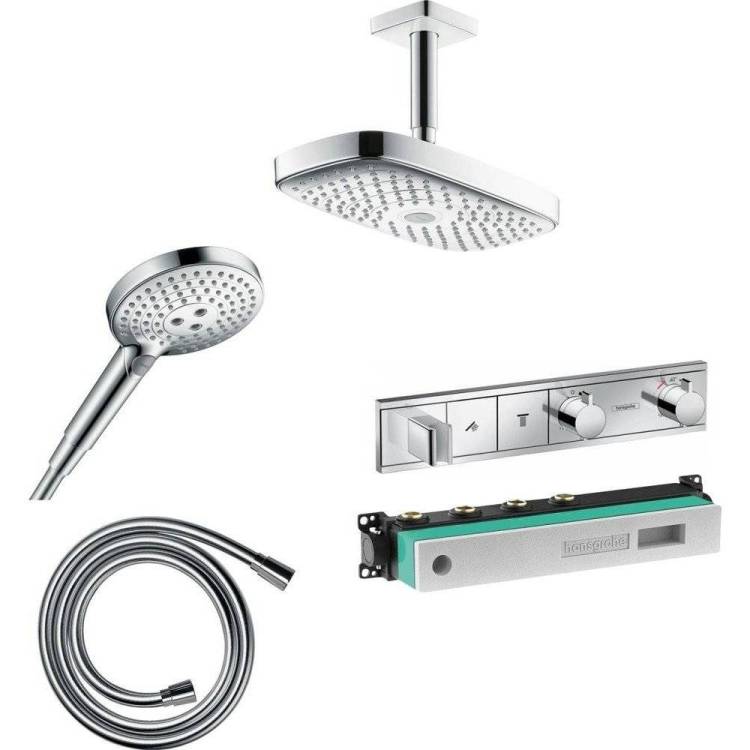 Душевой комплект Hansgrohe Raindance Select E 300 (2 jet) 27384400 + 26530400 + 28272000 + 15355000 + 15310180
