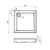 Поддон для душа AM.PM Gem W90T-403-090W 90х90 фото 4