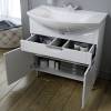 Тумба с раковиной Alavann Monaco 80-01 белая фото 2