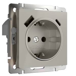 Розетка с заземлением Werkel W1271704