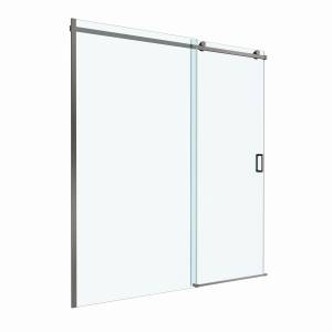 Душевая дверь в нишу BelBagno SOFT_CLOSE-2-BF-1-180-C-GM профиль оружейная сталь, стекло прозрачное, 180x200