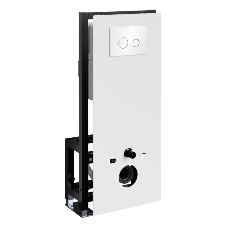 Система инсталляции для унитазов Wasserkraft Glan 66TLT.010.ME.WH.WH01 клавиша белый