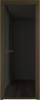 Межкомнатная дверь Profil Doors 1 AX цвет профиля Деорэ, стекло безопасное 6 мм черное тонированное 700x2000