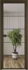 Межкомнатная дверь Profil Doors 5 AX цвет профиля Деорэ, стекло безопасное 6 мм зеркало 600x2000