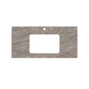 Столешница Kerama Marazzi Plaza PL3.VT280\100 для раковин, встраиваемых снизу Парнас пепельный лаппатированный