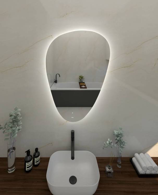 Зеркало Sintesi Wally 70 SIN-SPEC-WALLY-VERTIC-70 с LED-подсветкой 700х1000