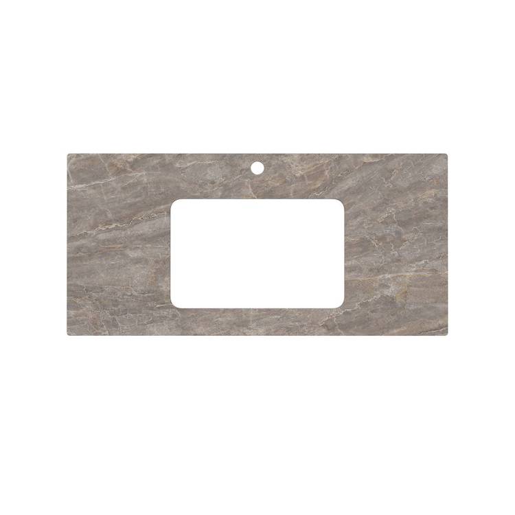 Столешница Kerama Marazzi Plaza PL3.VT280\100 для раковин, встраиваемых снизу Парнас пепельный лаппатированный