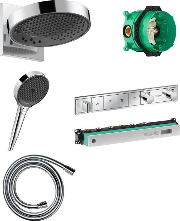 Душевой комплект Hansgrohe Rainfinity 250 (3 jet) 26232000 + 26864000 + 28272000 + 15357000 + 15312180