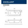 Акриловая ванна Excellent Oceana 170x75 "SMART" (бронза) фото 3