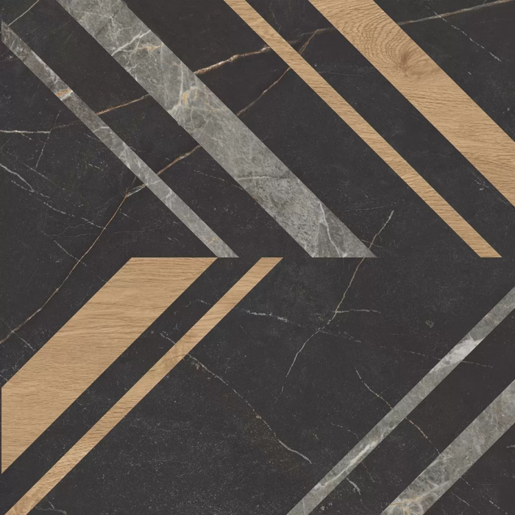 Керамогранит Estima Improve 70341 IM03/NS_R9/60x60x10R/GC Black 60x60x10