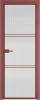 Межкомнатная дверь Profil Doors 3 AX цвет профиля Красный антрацит, стекло безопасное 6 мм мору осветленное 600x2000