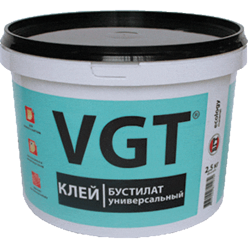 VGT БУСТИЛАТ УНИВЕРСАЛЬНЫЙ клей обоев и бордюров (2,5кг)