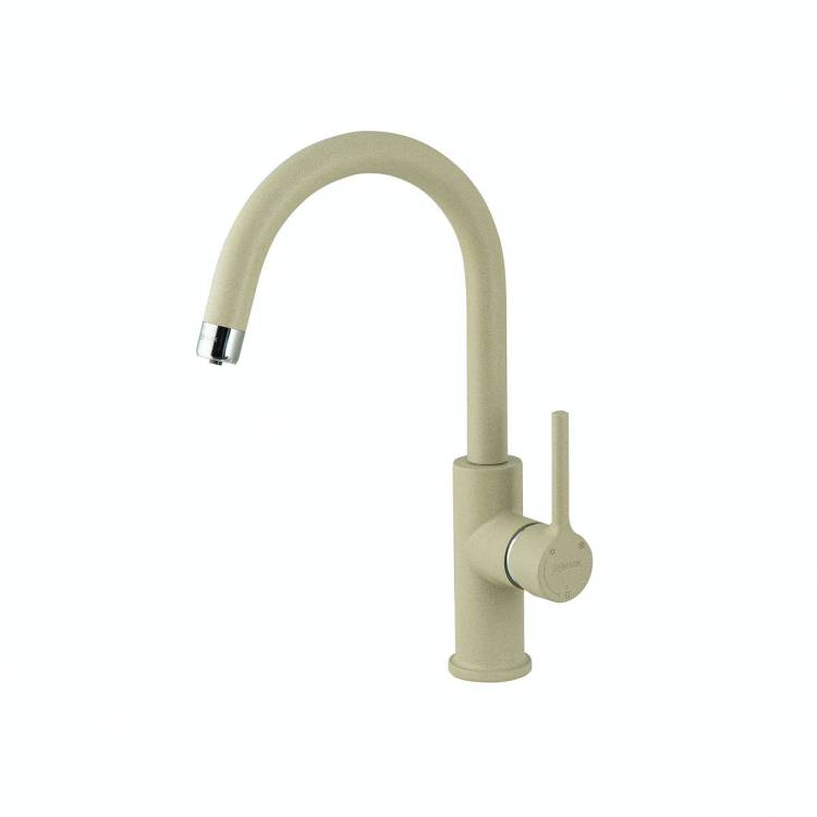 Смеситель для кухни Lemark Comfort LM3073PBG с подключением к фильтру питьевой воды Бежевый