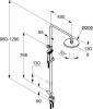 Душевая стойка Kludi Zenta dual shower system 6609005-00 фото 6