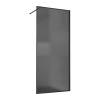 Душевая перегородка Vincea Walk in HP Art VSW-1HP100GFB профиль черный матовый, стекло матовое тонированное, 100x200 фото 3