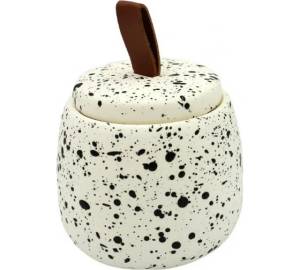Диспенсер для ватных дисков Bath Plus Confetty W-CE1616B-CT белый, черный