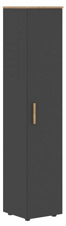 Шкаф книжный Skyland Forta 00-07090371 Черный графит/Дуб Гамильтон