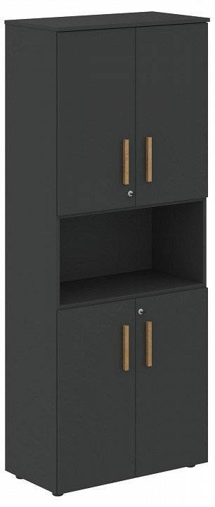 Шкаф комбинированный Skyland Forta 00-07088302 Черный графит