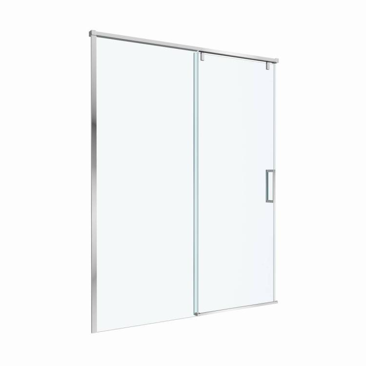 Душевая дверь в нишу BelBagno SOFT_CLOSE-1-BF-1-150-C-Cr профиль хром, стекло прозрачное, 150x200