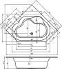 Акриловая ванна Riho Winnipeg 145x145 фото 7