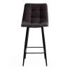 Стул полубарный Tetchair Chilly (mod. 7095пб ) 19657 темно-серый, черный фото 5