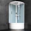 Душевая кабина AM.PM X-Joy W88C-401A-090WT 90x90, четверть круга, высокий поддон, профиль белый, стекло прозрачное фото 4