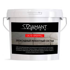 Эпоксидный ремонтный состав Diamant Star LVL.92 Epoxyfill 4 компонента (1кг. + 0.5 кг. + 2.25 кг. + 2.25кг.) 6 кг