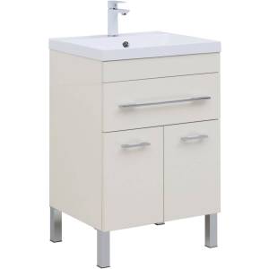 Тумба с раковиной Aquanet Верона 00304535 60 крем, 1 ящик, 2 дверцы