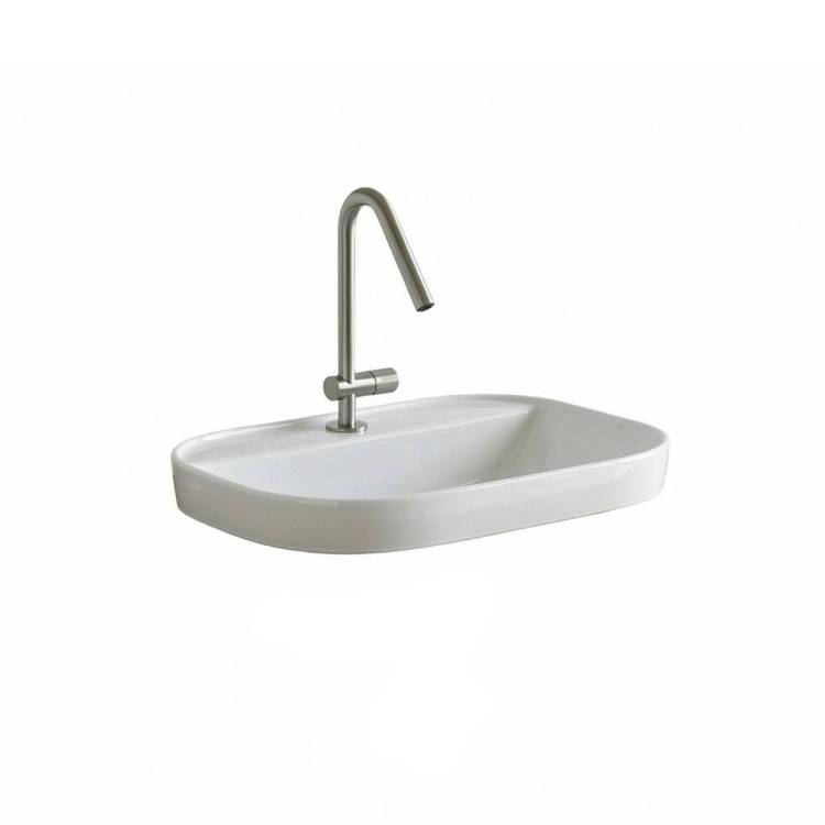 Раковина Scarabeo Glam 1805 41 55 см, белая жемчужная